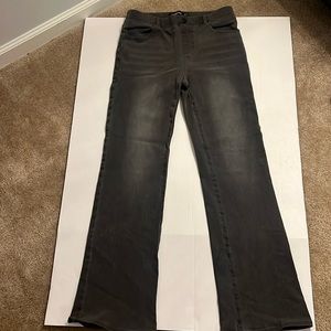 Betabrand Bootleg Jeans (with elastic) Grey Size Medium Excellent Condi…